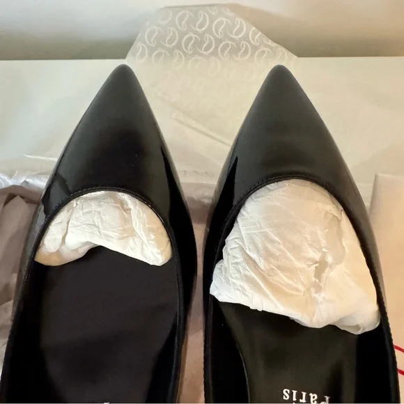 Christian Louboutin Hot Chick Patent Leather Slingback Flats - Picture 4 of 7